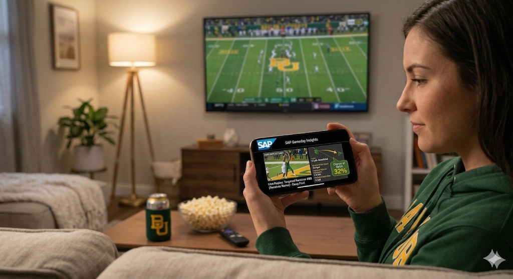 SAP game intelligence inside the Baylor app